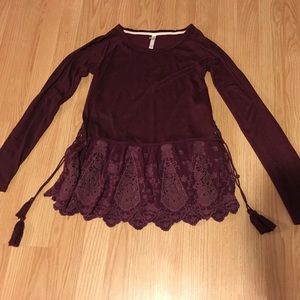 Purple Long Sleeve with Lace
